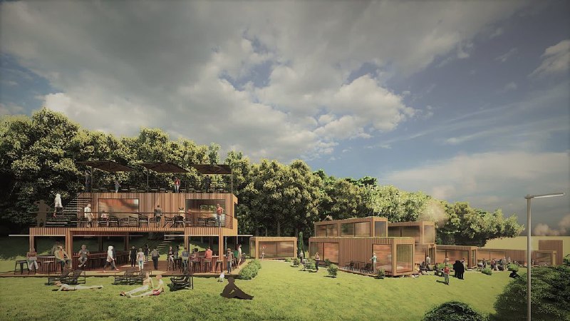 كمباوند مبني بحاويات معدلة من بوما