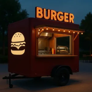 فود تراك صغير للبرجر